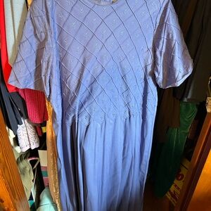 Chic Long Sleeve Blue Dress